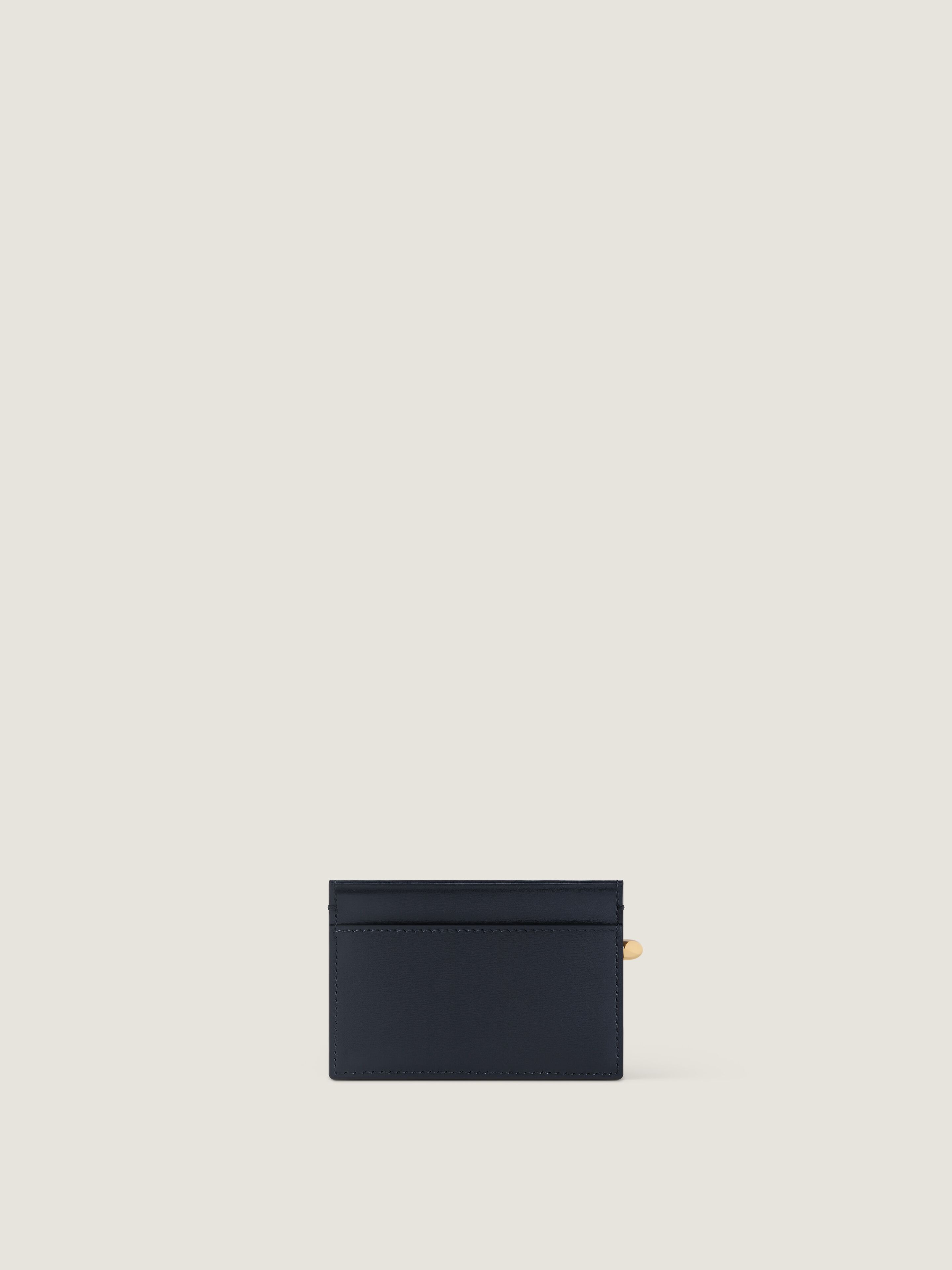 Pinch card holder in leather